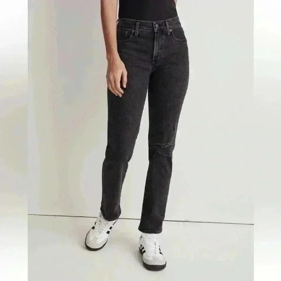 Madewell The Mid-Rise Perfect Vintage Straight Ripped Edition Size 27 - Picture 3 of 7